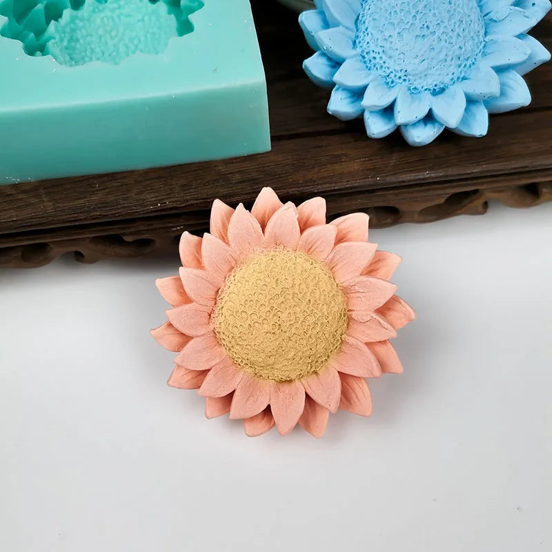 Sunflower Candle Silicone Mold