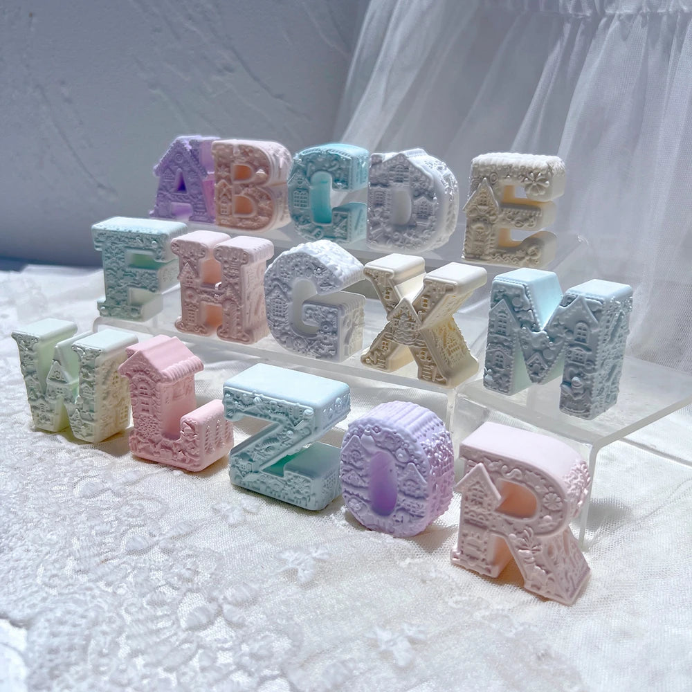 Gingerbread Alphabet & Numbers Silicone Mold