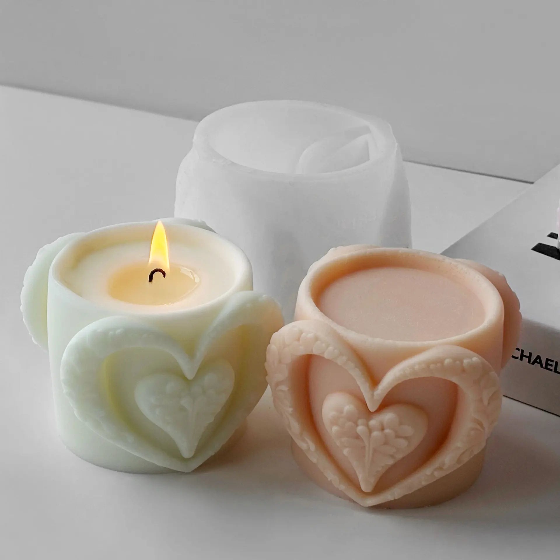 Heart Cup Silicone Candle Mold