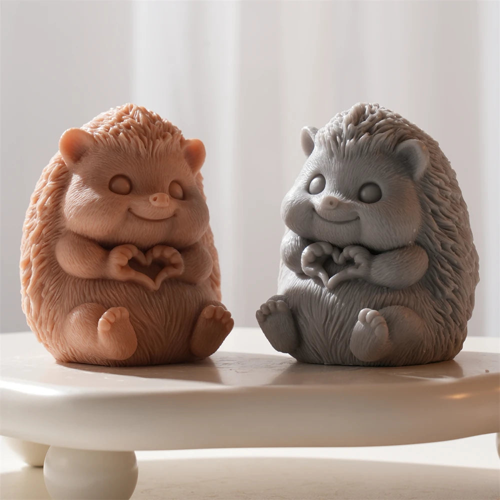 Cute Hedgehog Silicone Candle Mold