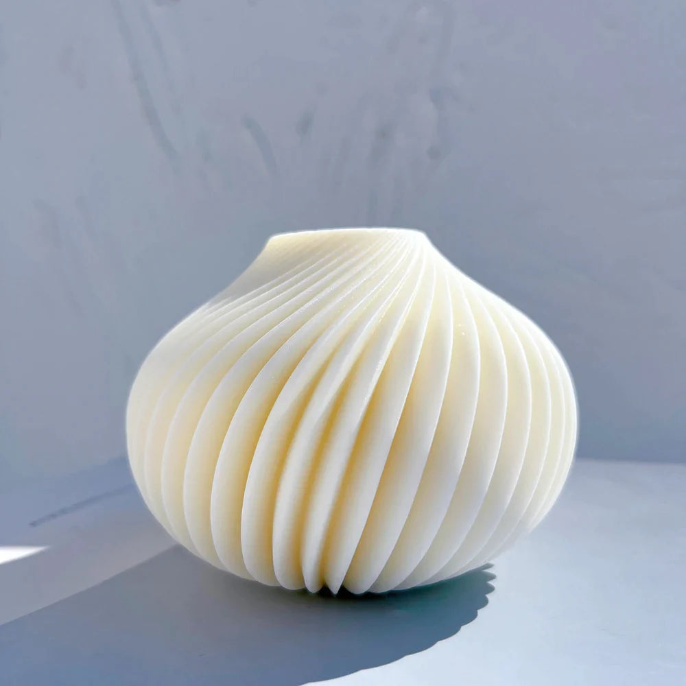 Geometric Spiral Ball Silicone Candle Mold