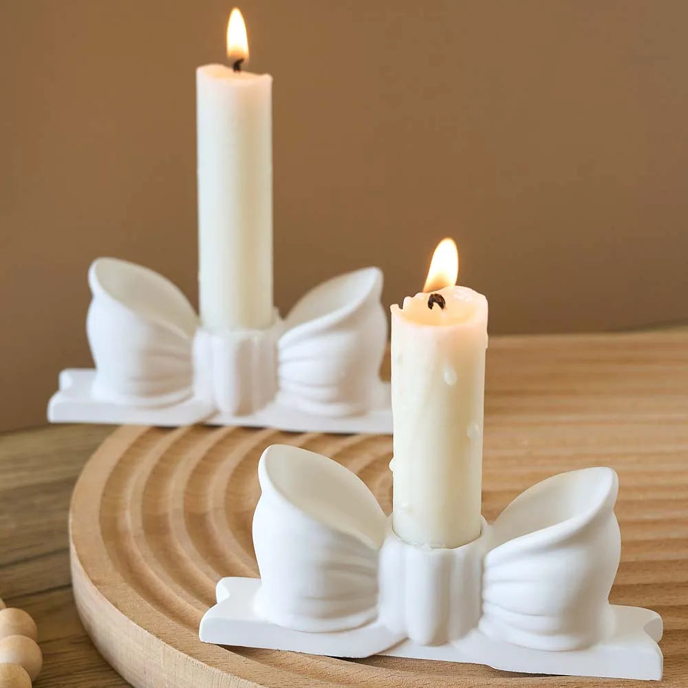 Bow Candle Holder Silicone Mold