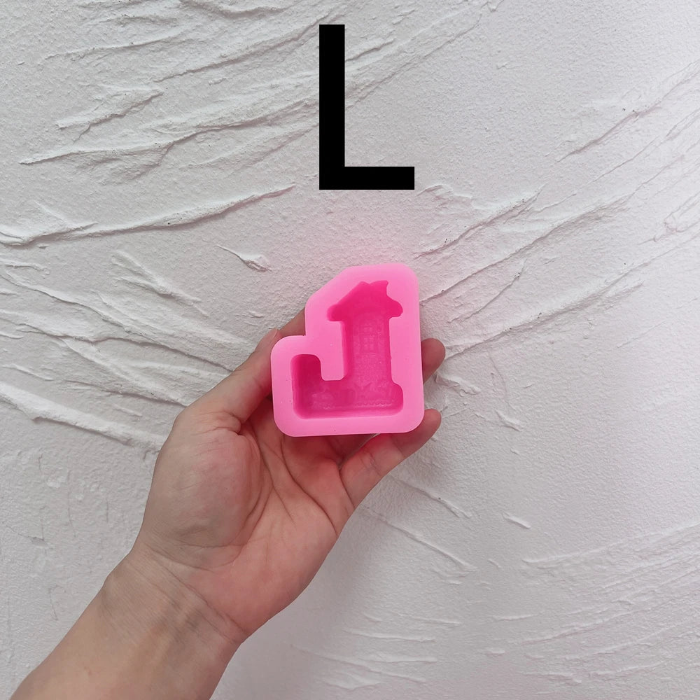 Gingerbread Alphabet & Numbers Silicone Mold
