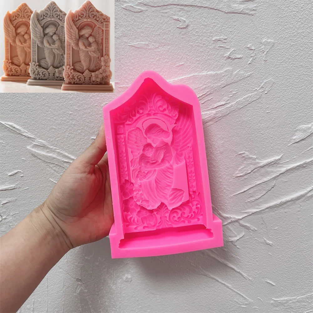 Mother and Baby Angel Silicone Candle Mold