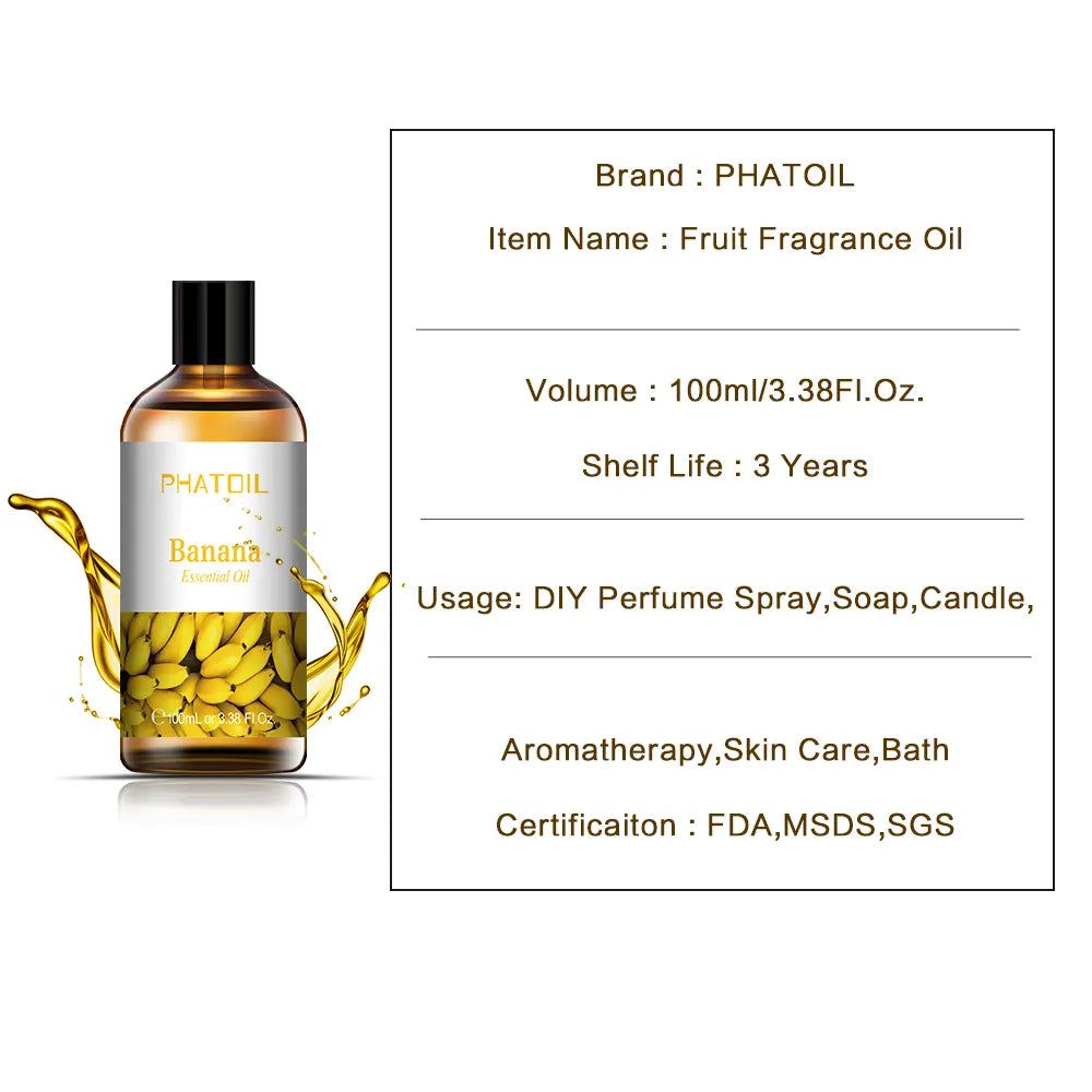 100ml Fruit Fragrance Oil with Dropper