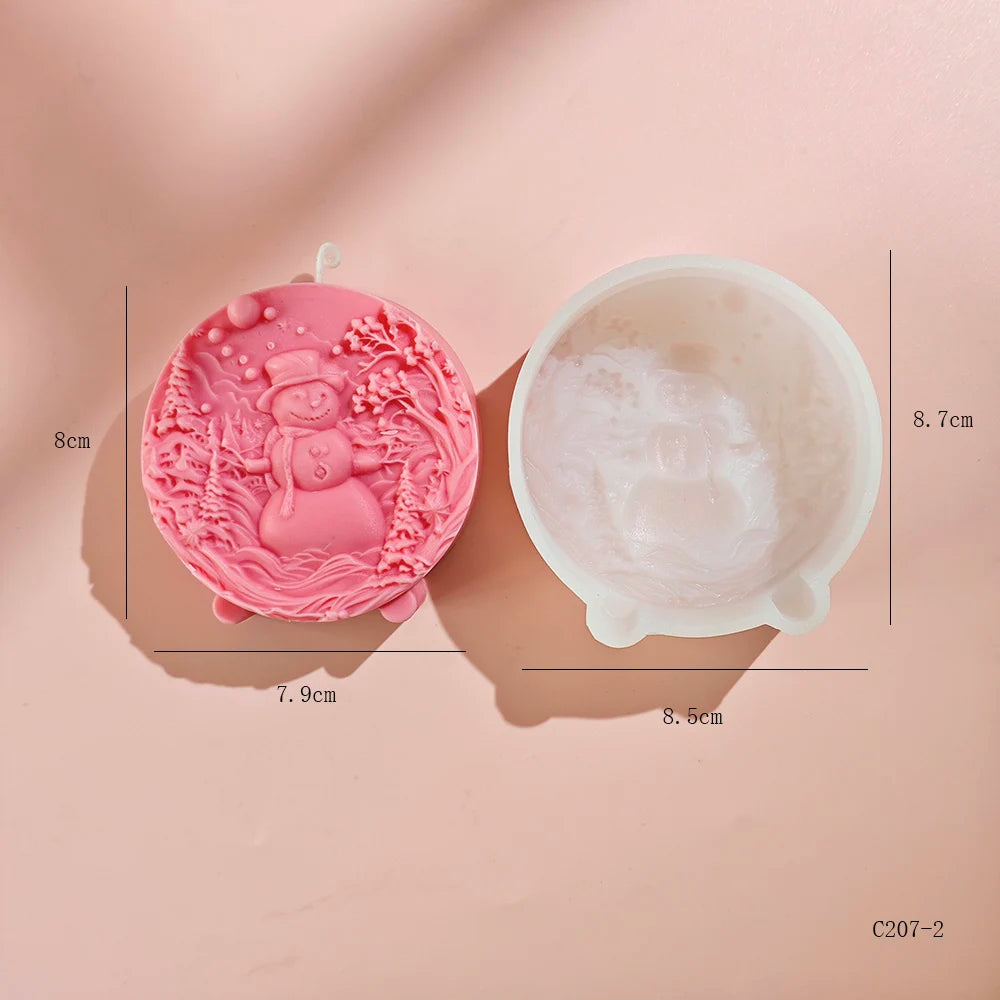 Branch Snowman Candle Mold