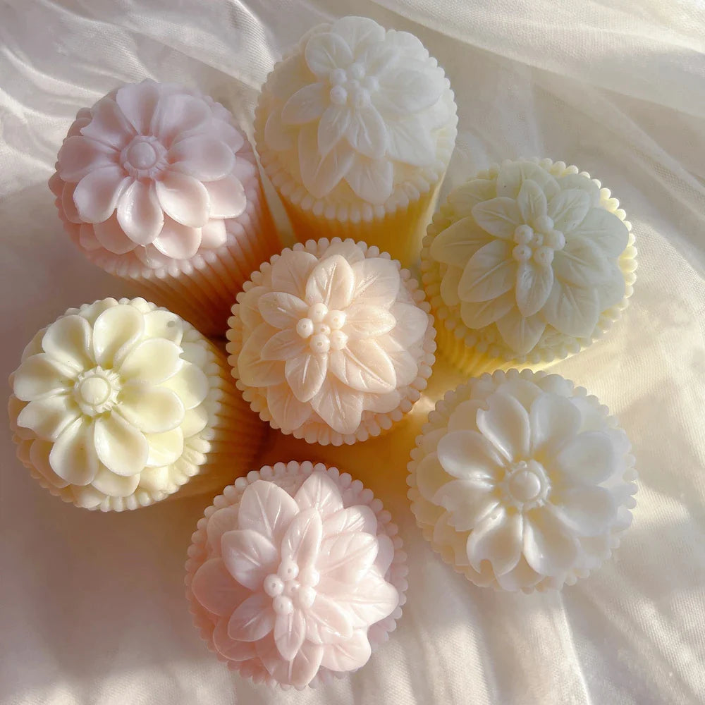 Cylindrical Pillar Flower Candle Mold