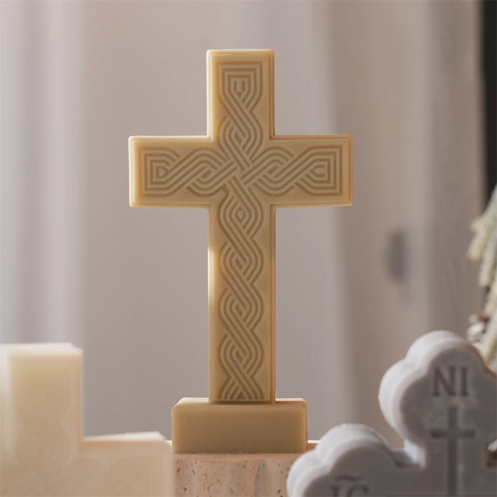 Standing Cross Candle Silicone Mold