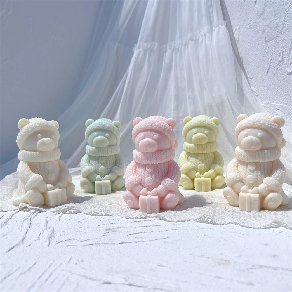 Cute Bear Silicone Candle Mold
