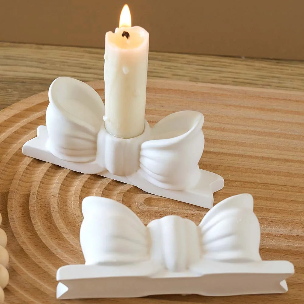Bow Candle Holder Silicone Mold
