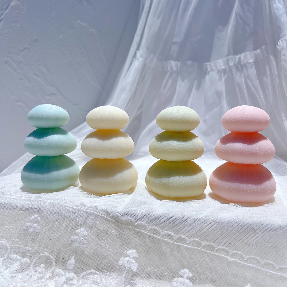 Starfish & Seashells Silicone Candle Mold – Coastal Theme Wax Mold