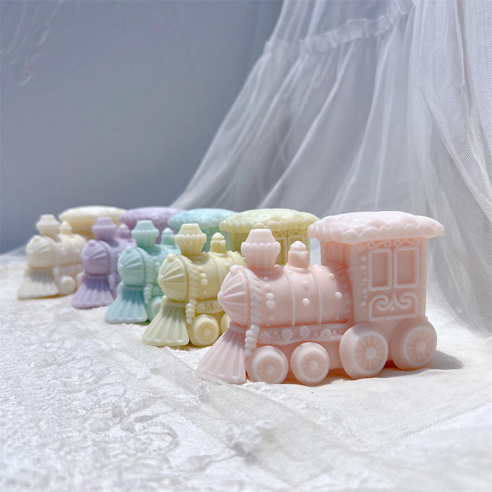 Gingerbread Christmas Train Candle Mold