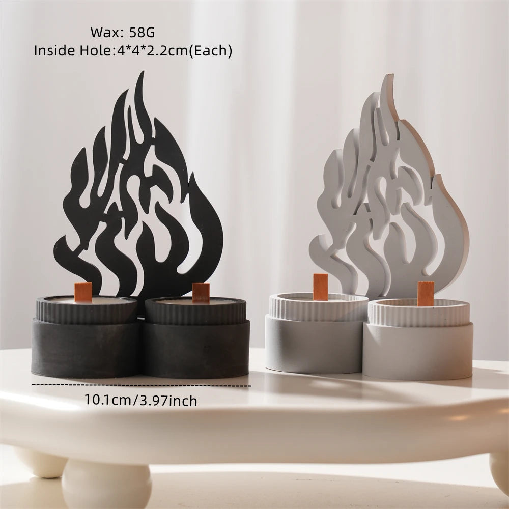 Shabbat Chai Concrete Candle Vessel Silicone Mold