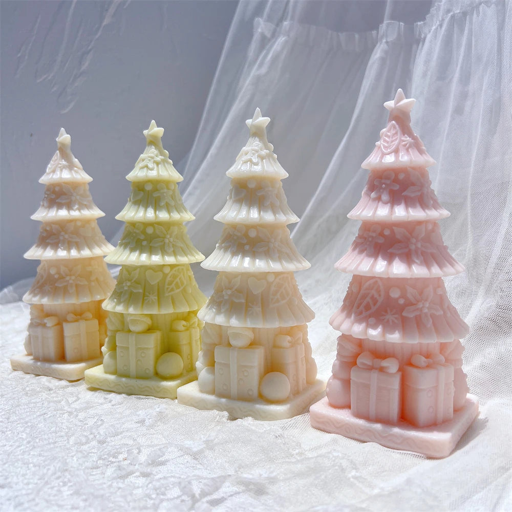 Christmas Holiday Tree Silicone Candle Mold