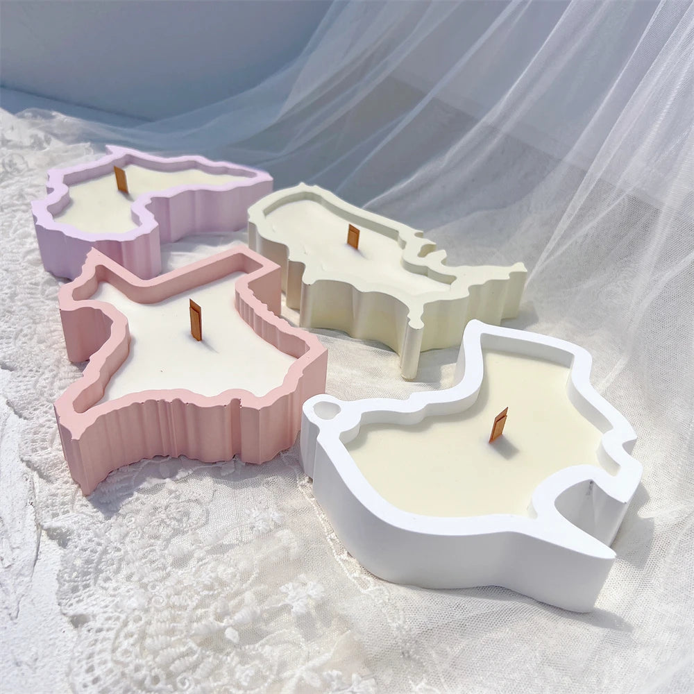 Map Candle Holder Silicone Mold