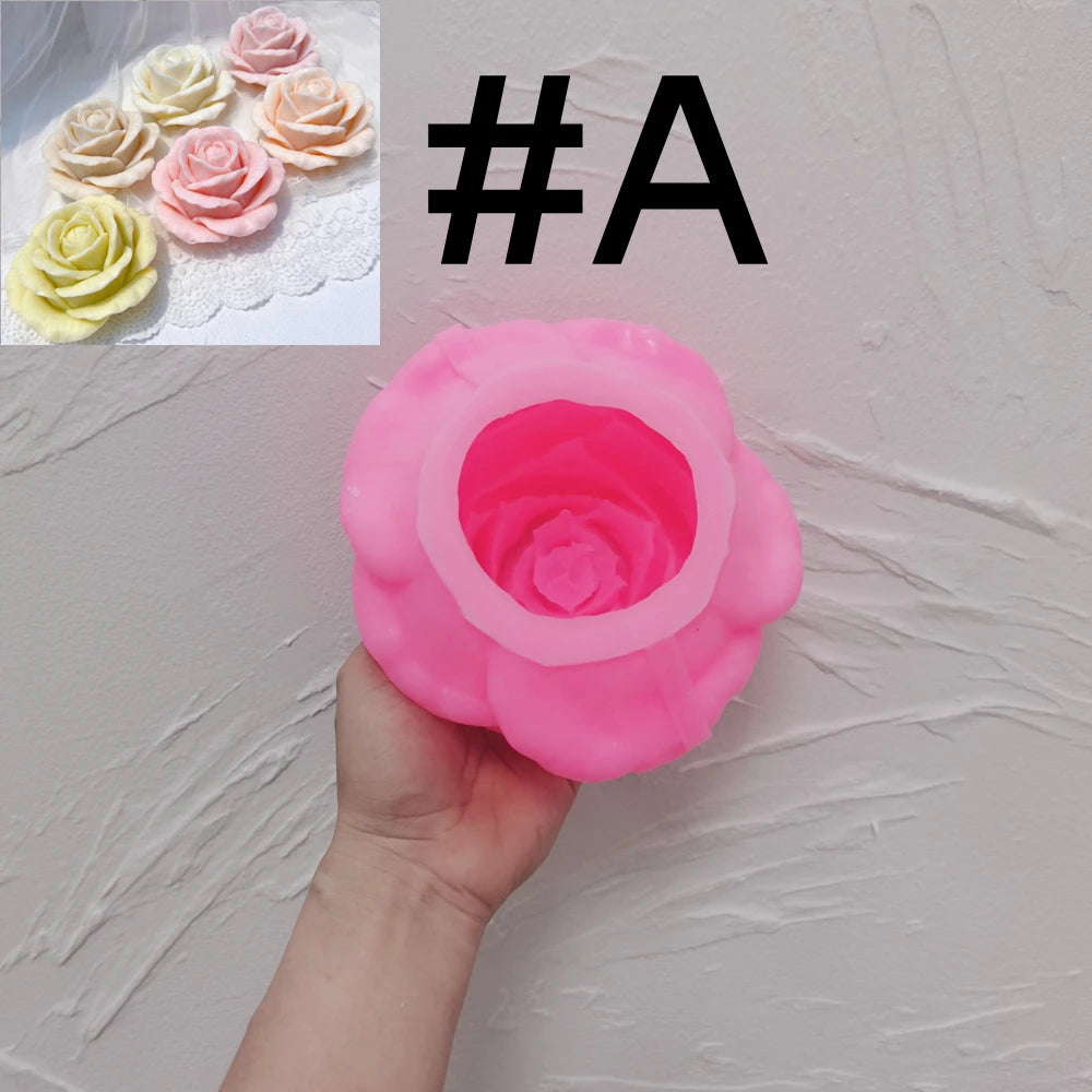 Rose Shaped Candle Mold