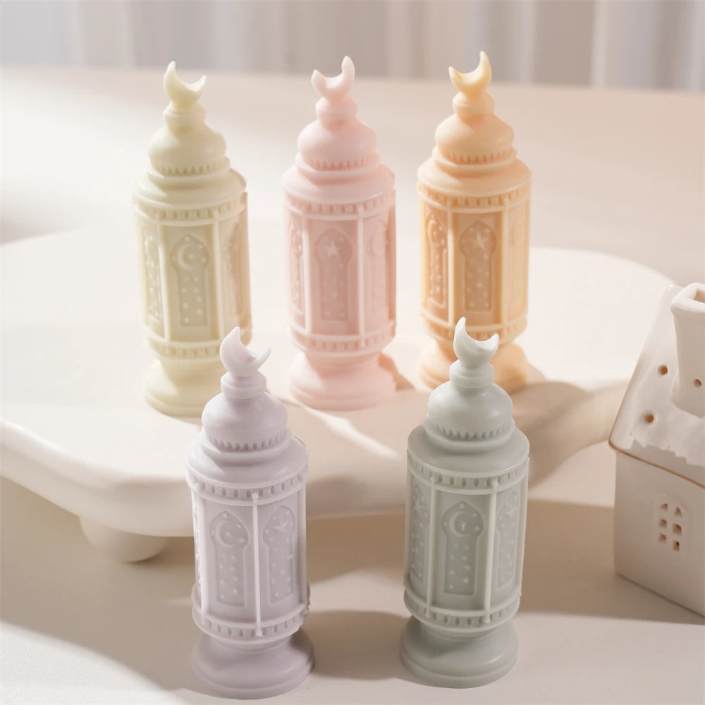 Islamic Ramadan Kareem Lantern Silicone Candle Mold