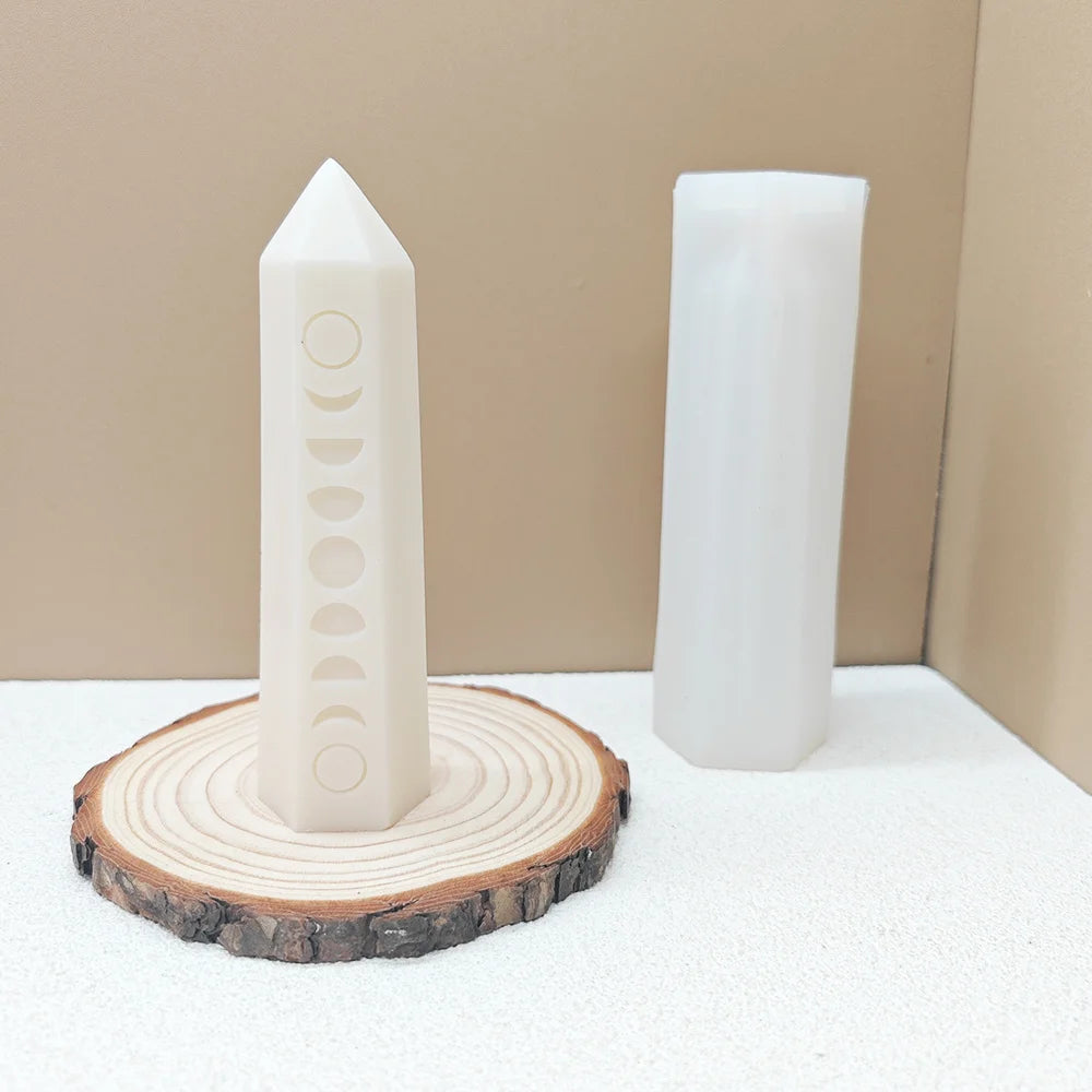 Hexagonal Moon Phase Candle Mold
