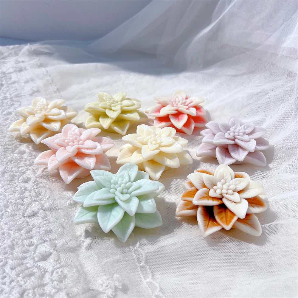 Christmas Poinsettia Silicone Candle Mold