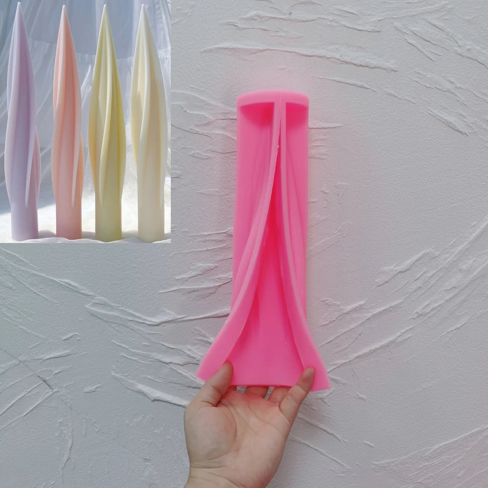 24CM Tall Taper Spiral Candle Mold