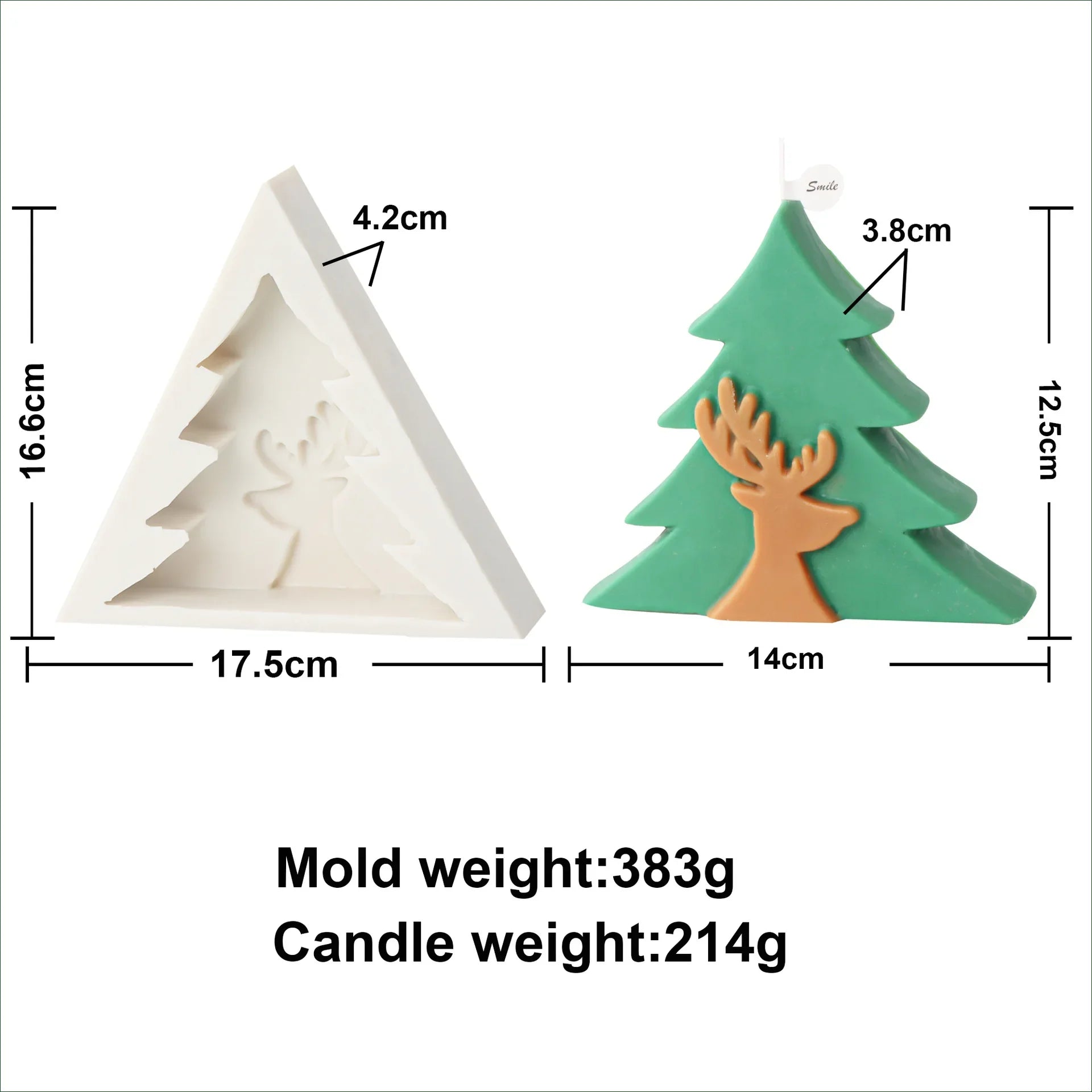Christmas Joy Candle Molds