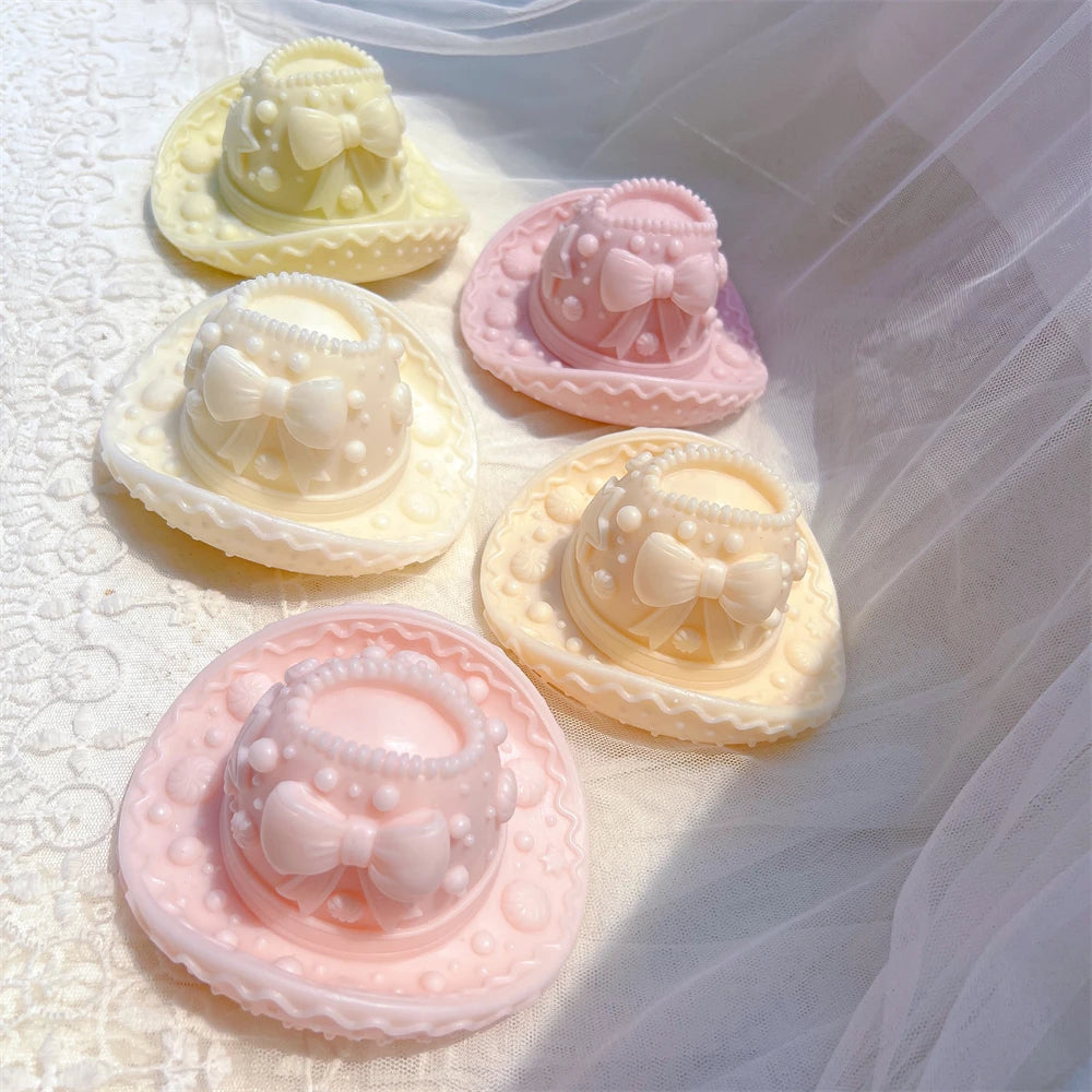 Gingerbread Cowboy Hat Candle Silicone Mold