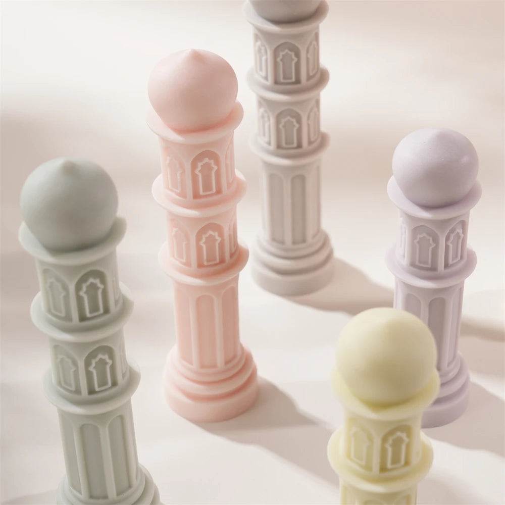 Ramadan Kareem Pillar Silicone Candle Mold