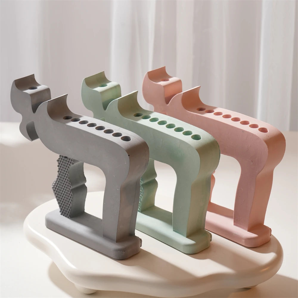 Chai Menorah Candlestick Holder Silicone Mold