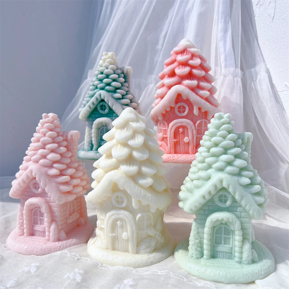 Pinecone Fairy Cottage Candle Mold – 2 Designs