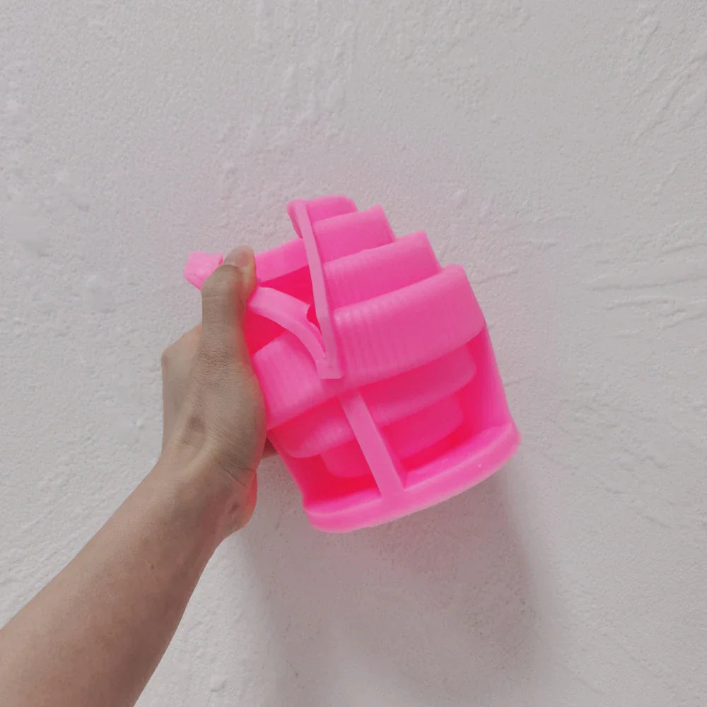 Carved Taper Ribbed Layer Round Silicone Candle Mould