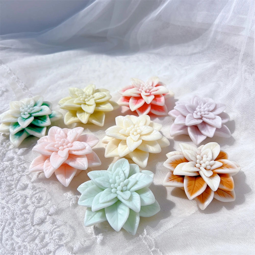 Christmas Poinsettia Silicone Candle Mold