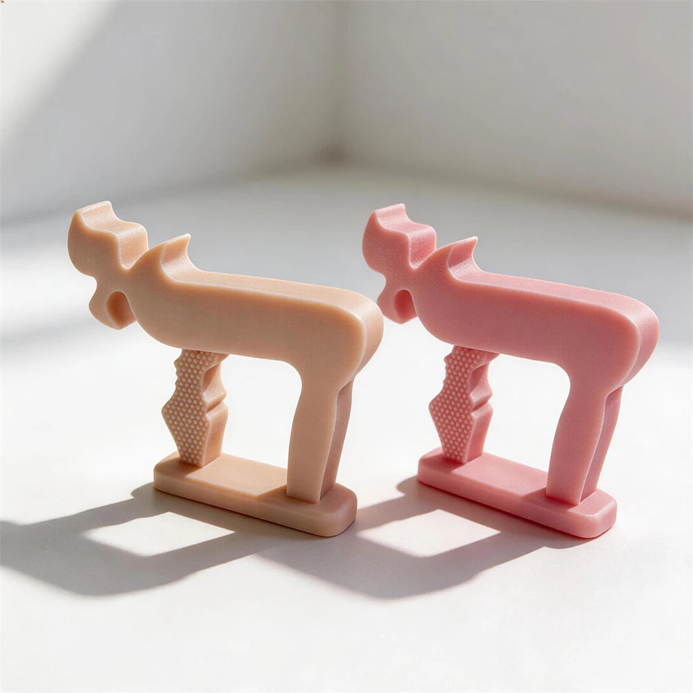 Chai Sculpture Silicone Candle Mold for Modern Judaica Art