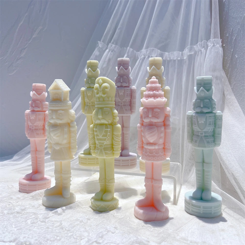 Classic Soldier Nutcracker Silicone Candle Mold