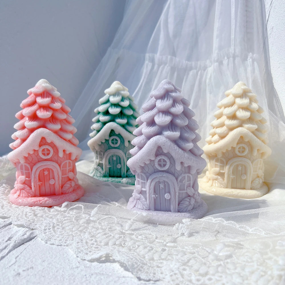 Pinecone Fairy Cottage Candle Mold – 2 Designs