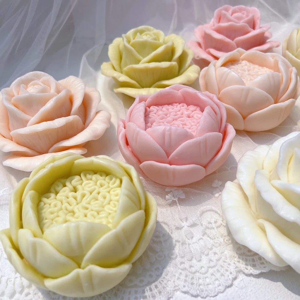 Rose Shaped Candle Mold