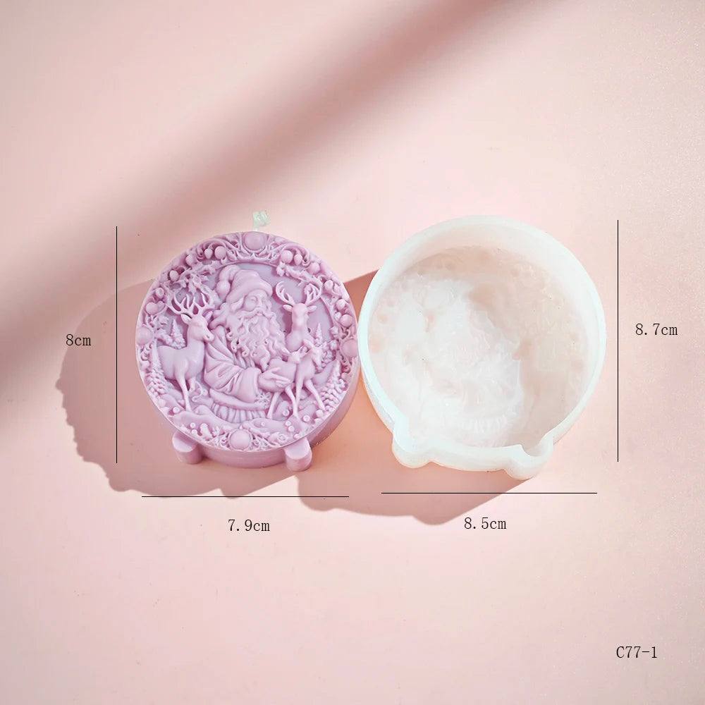 Winter Hat Snowman Candle Mold