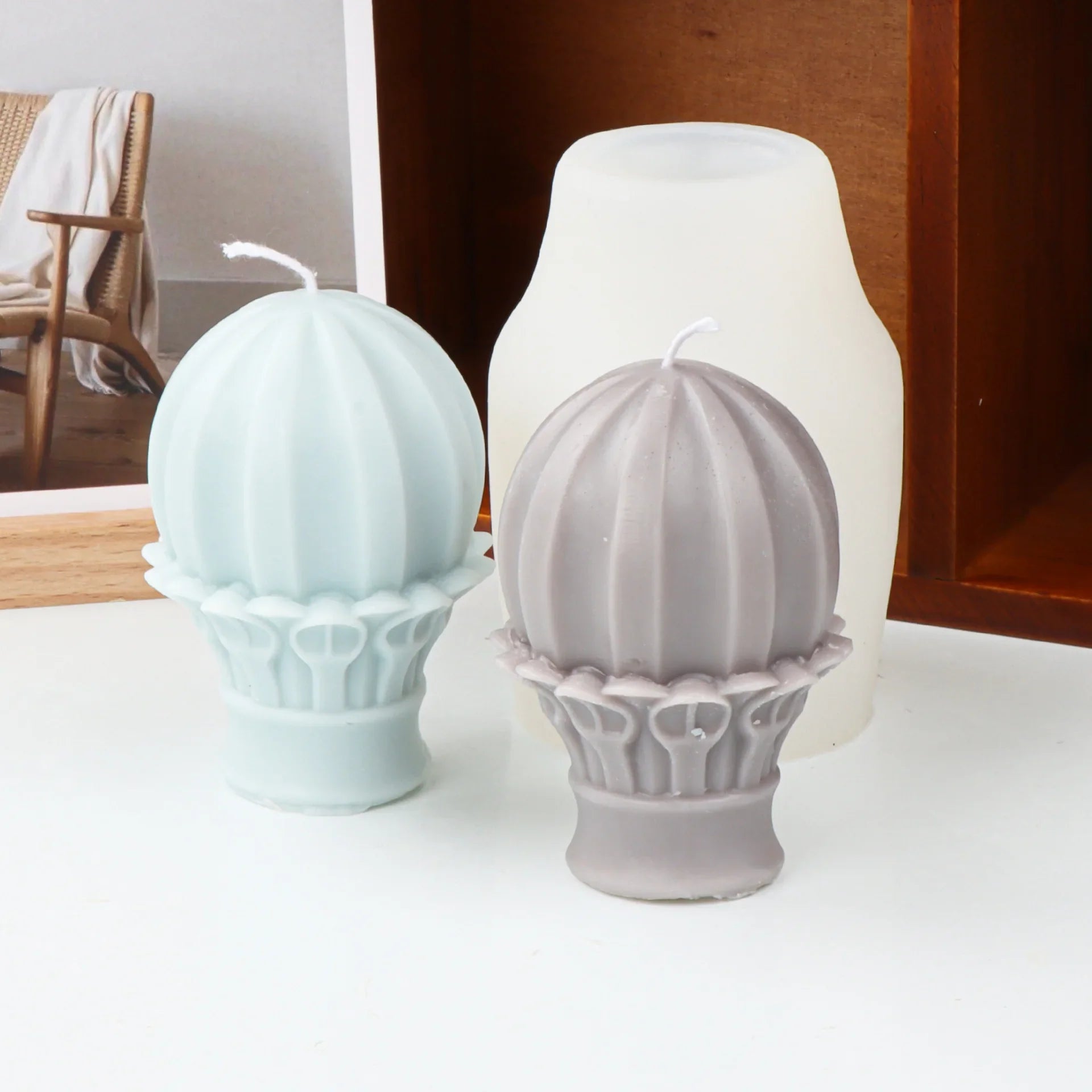 Ancient Greek Roman Column Candle Mold