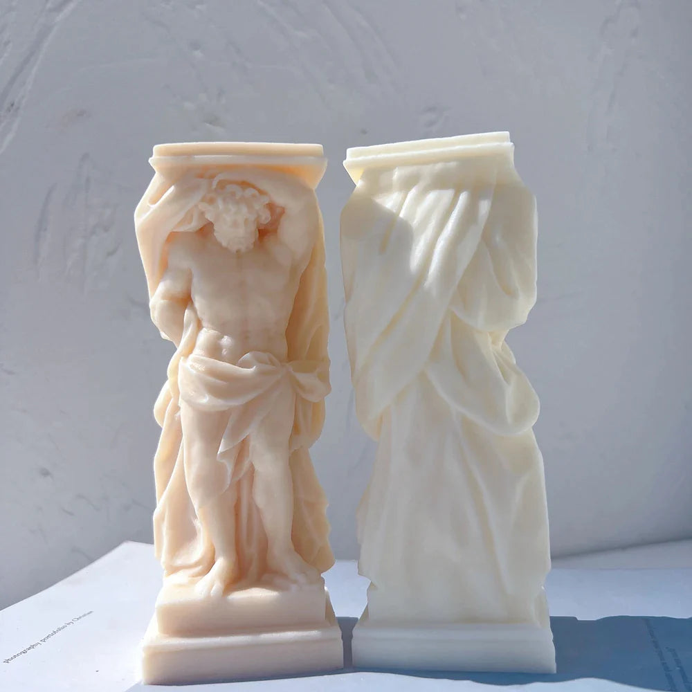 Atlant Statue Silicone Candle Mold