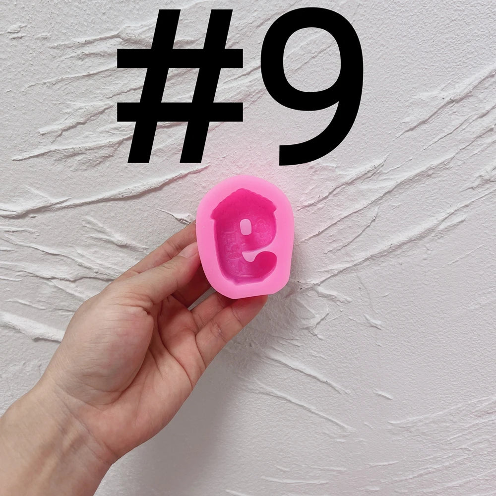 Gingerbread Alphabet & Numbers Silicone Mold