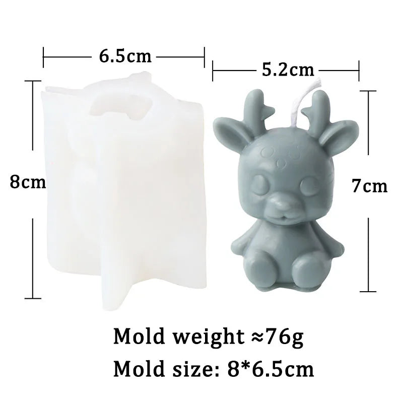Cartoon Candle Mold Silicone