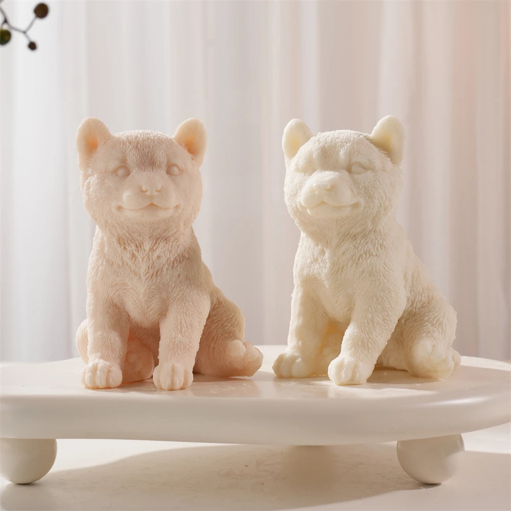 Shiba Inu Dog Candle Mold