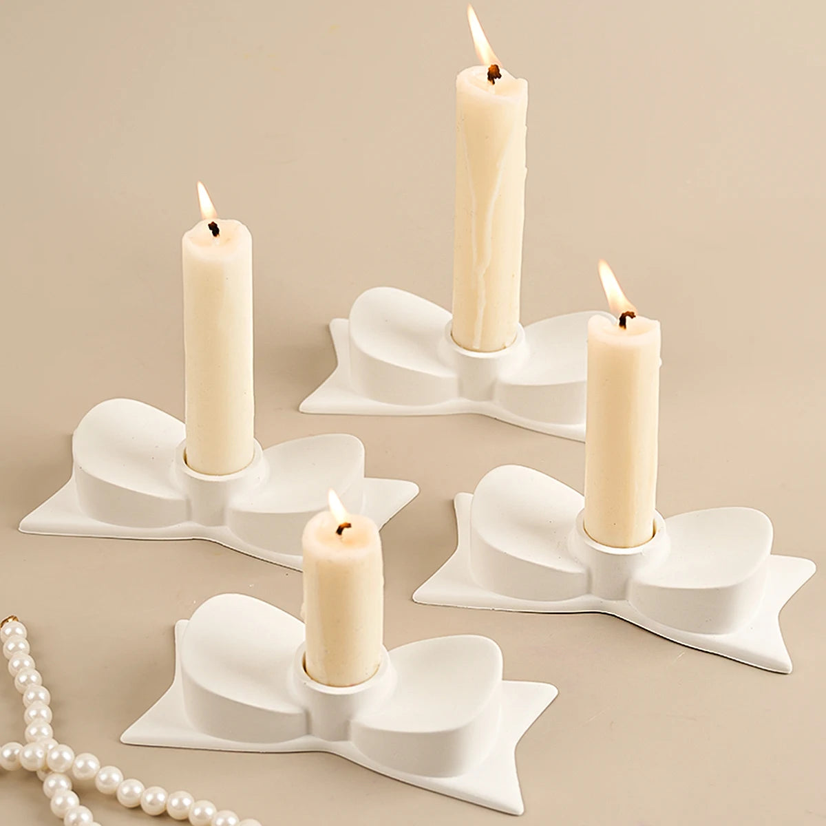 Bow Candle Holder Silicone Mold