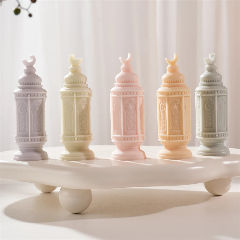 Islamic Ramadan Kareem Lantern Silicone Candle Mold