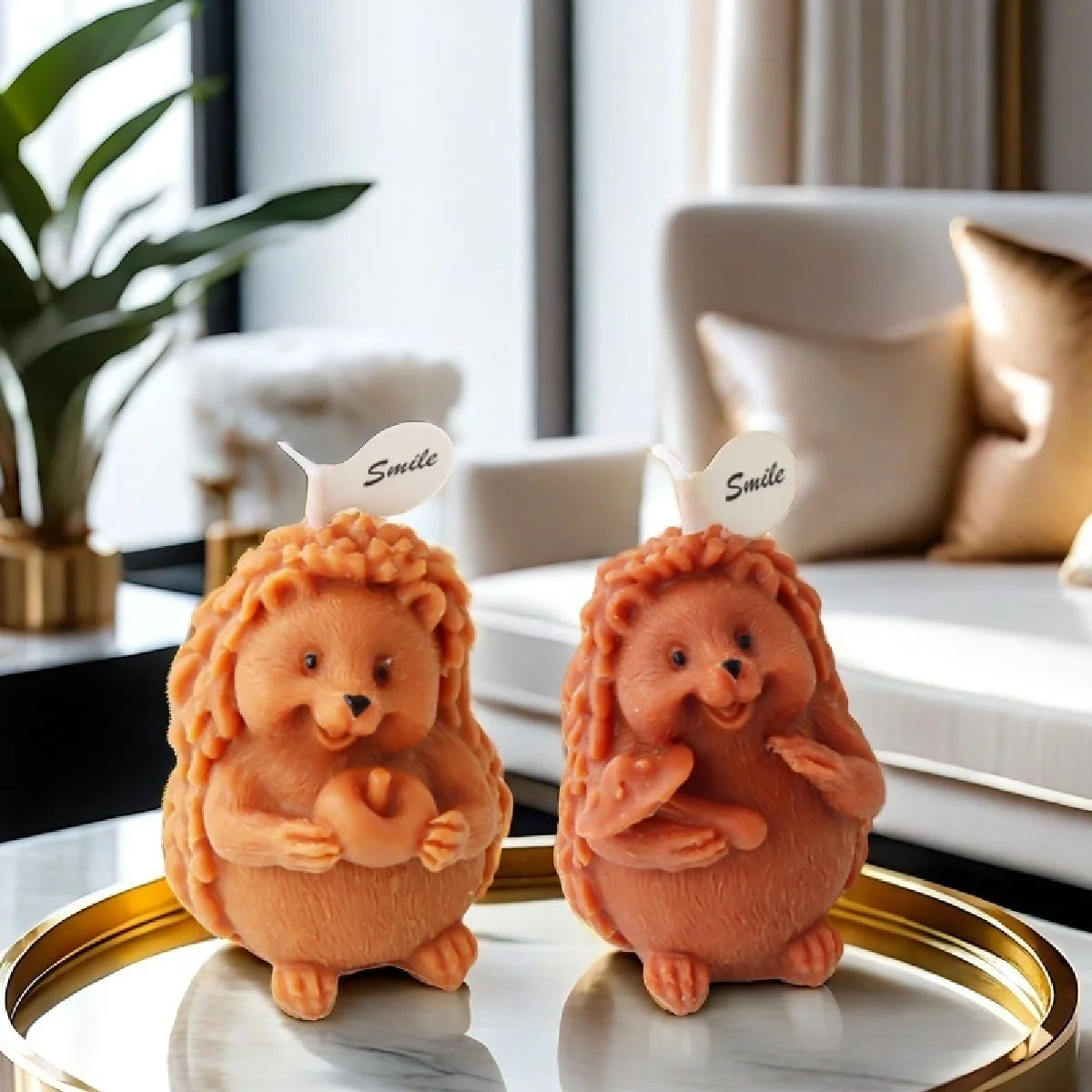 Cute Hedgehog Candle Mold