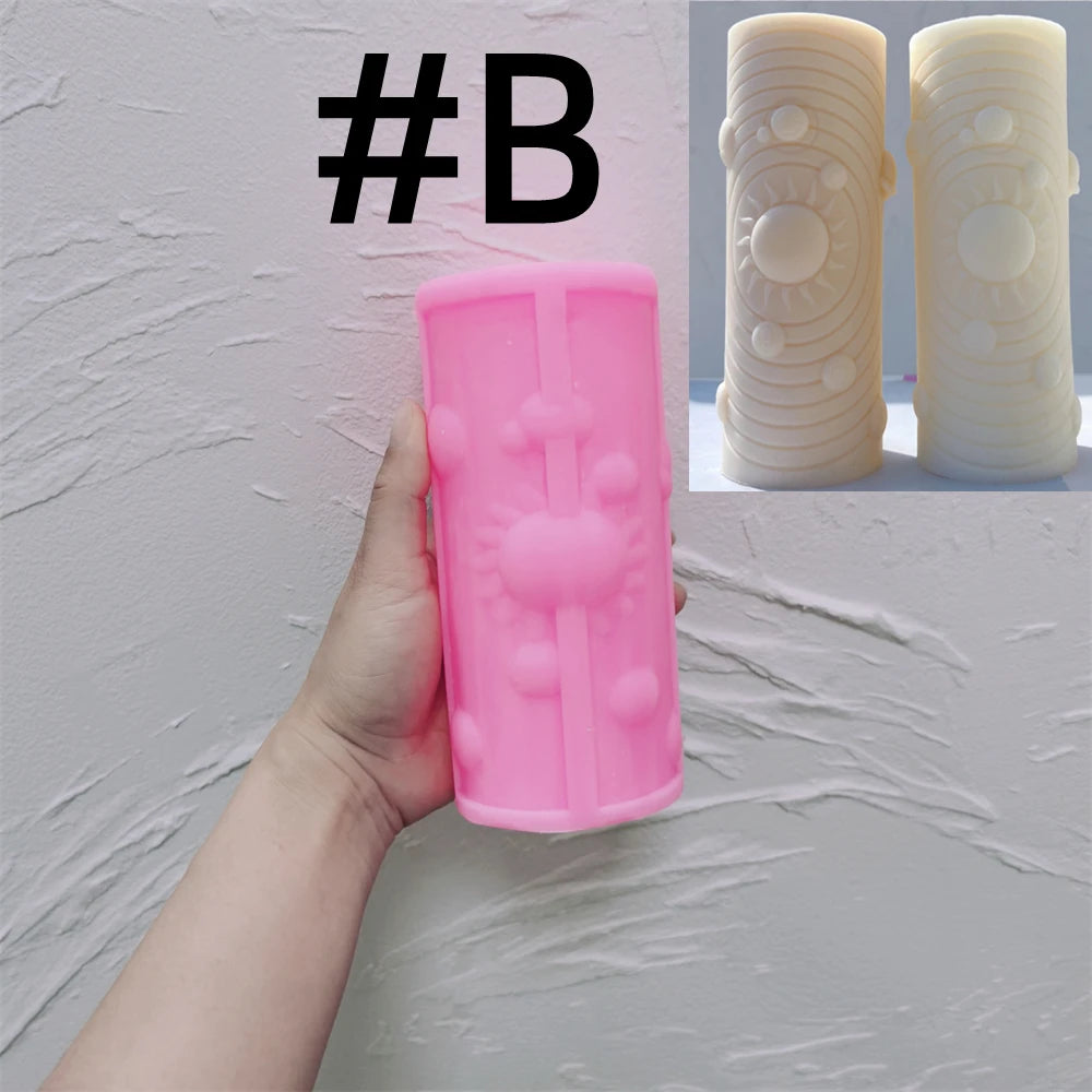 Solar System Candle Molds: Astrological Home Decor Symbols