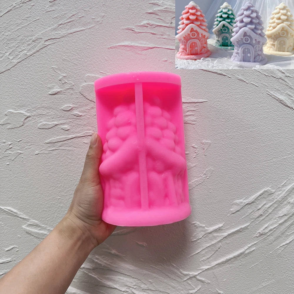 Pinecone Fairy Cottage Candle Mold – 2 Designs