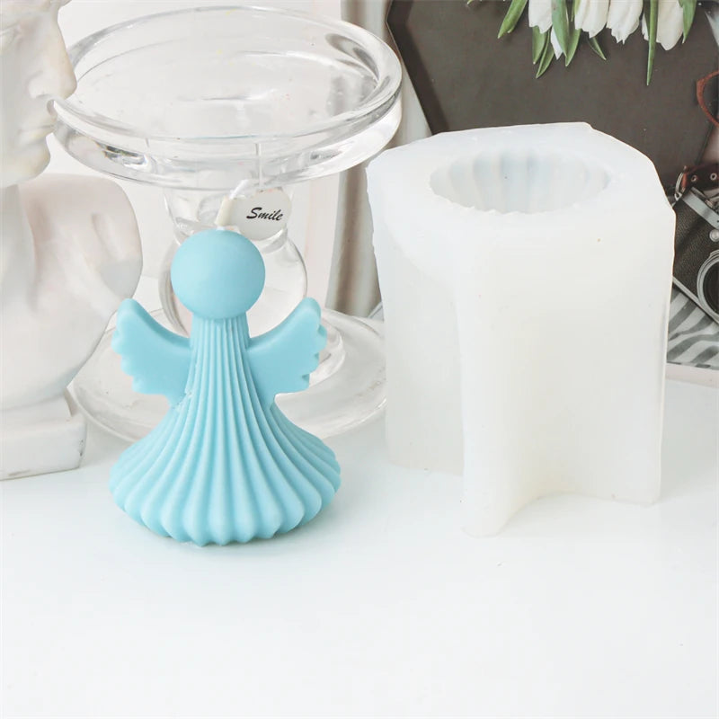 3D Angel Wings Candle Molds