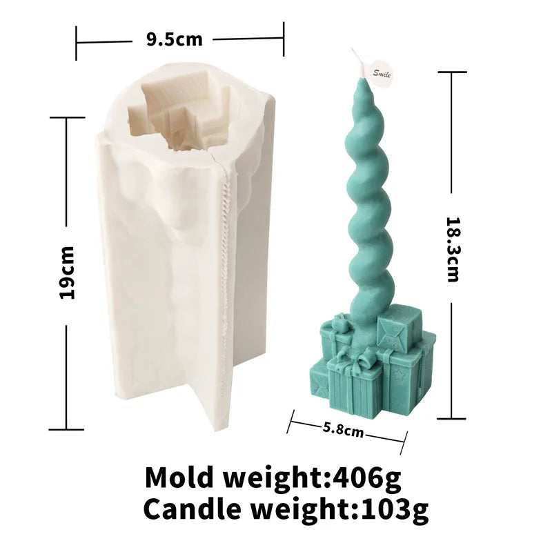 Festive Christmas candle Mold