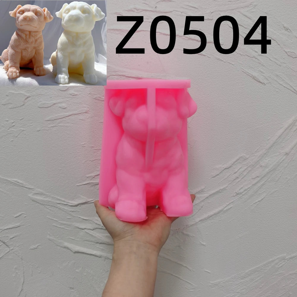 Retriever Dog Candle Mold