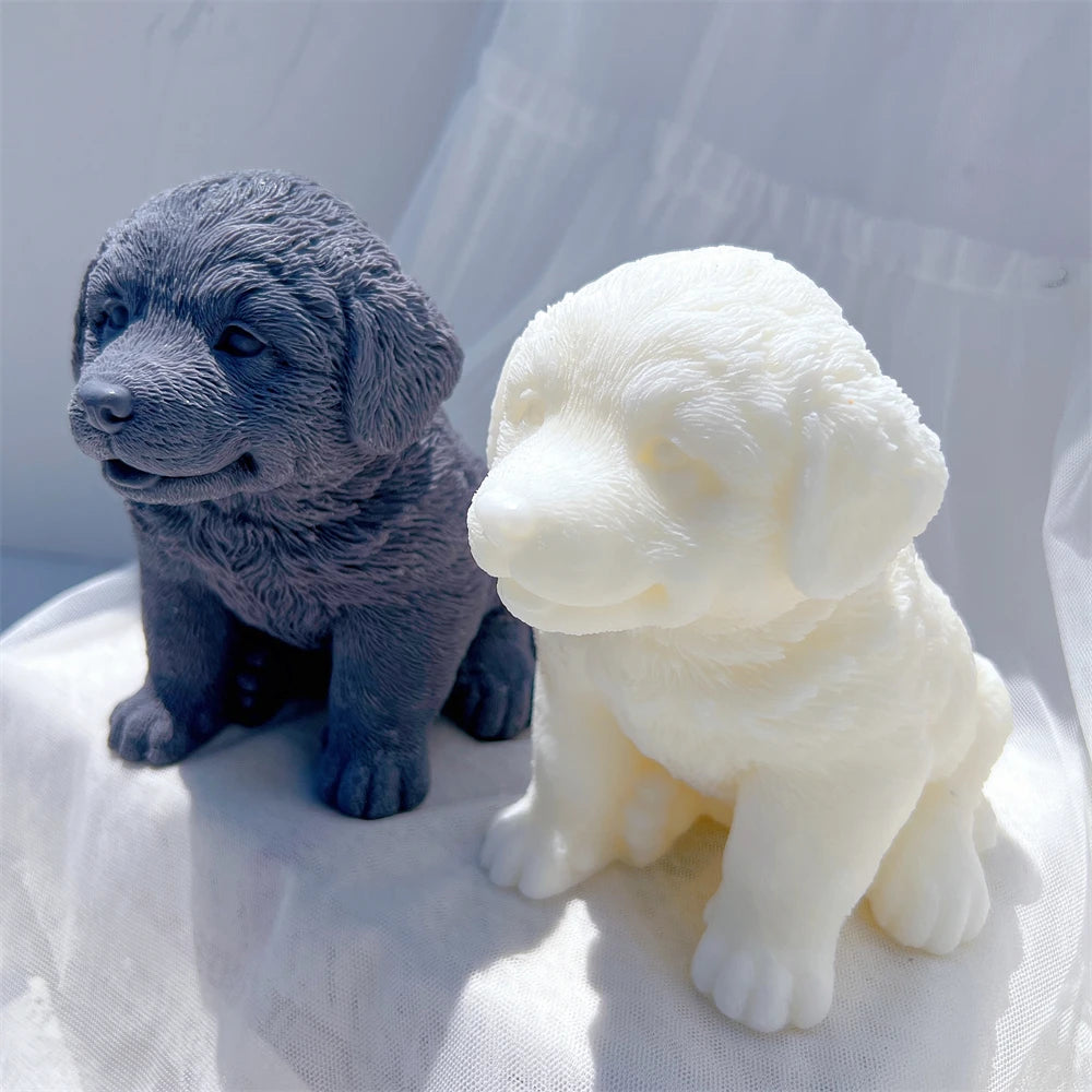 Bernese Mountain Dog Silicone Candle Mold